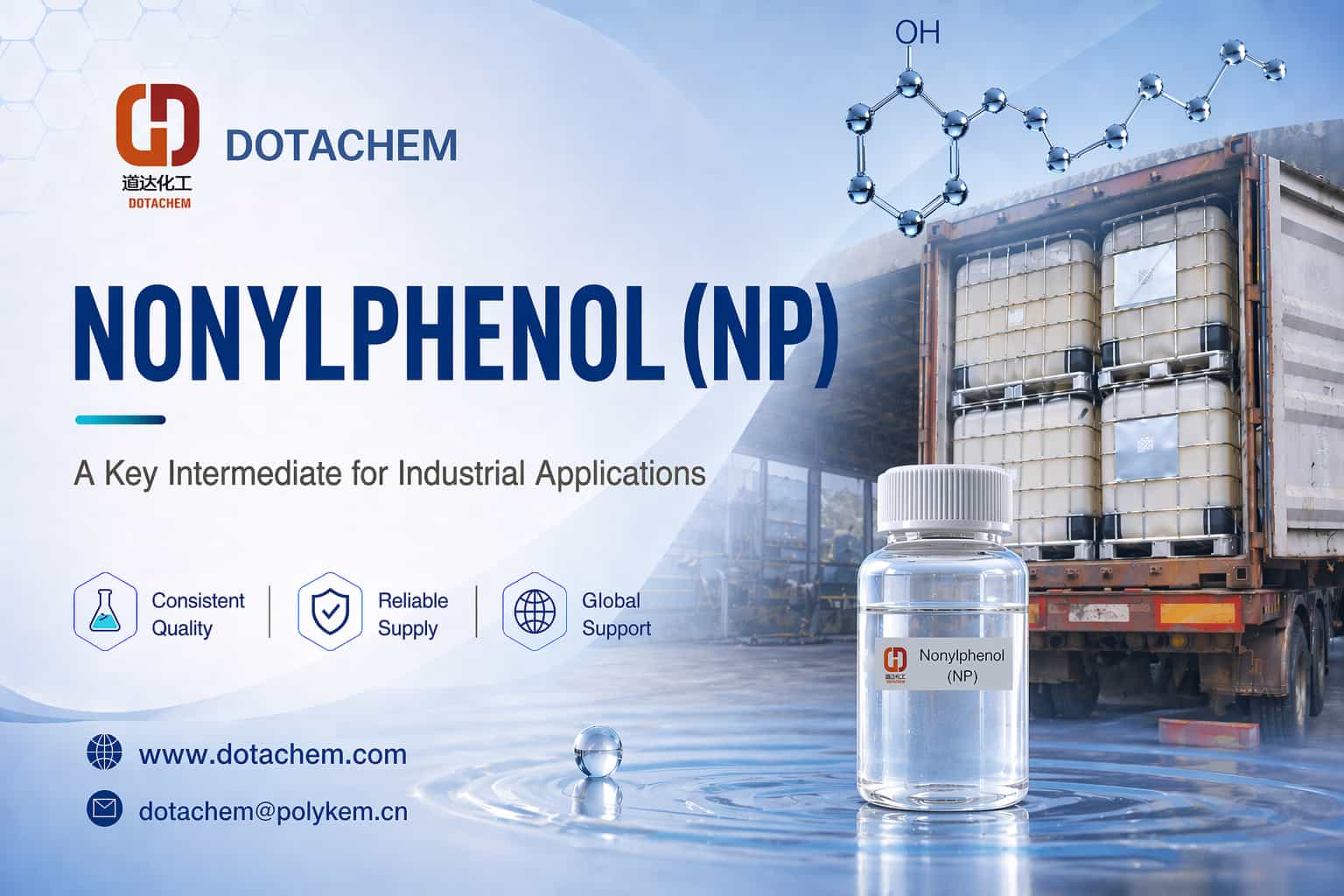 Dotachem Nonylphenol (NP): Chất trung gian quan trọng cho các ứng dụng công nghiệp