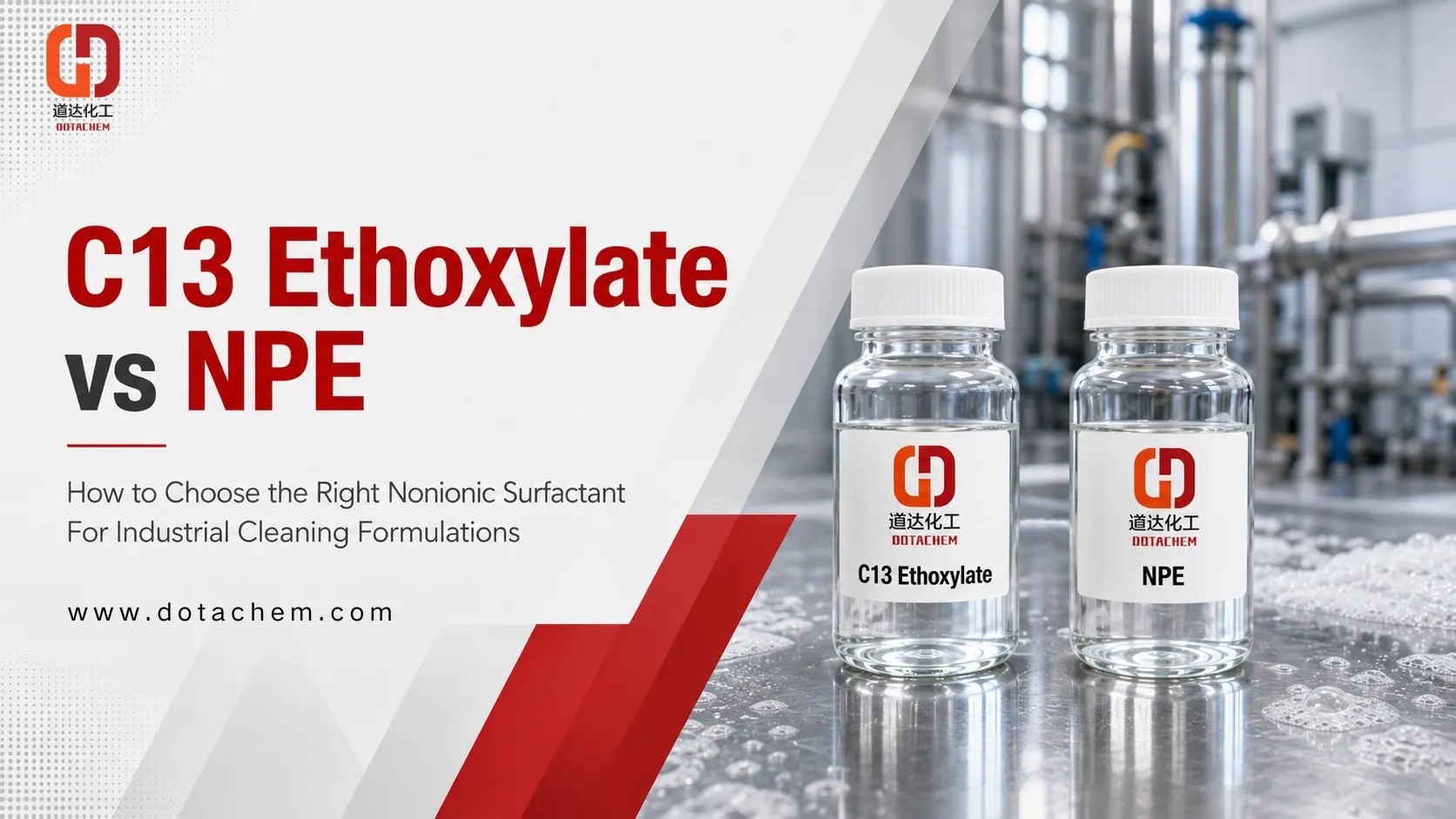 Cách chọn giữa cồn C13 Ethoxylate và NPE trong công thức tẩy rửa công nghiệp